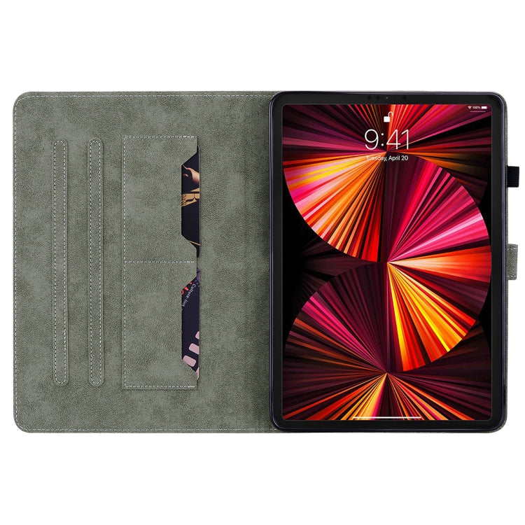 Tiger Pattern PU Tablet Case With Sleep / Wake-up Function For iPad Pro 11 2022 / 2021 / 2020 / 2018 / Air 2020 10.9(Brown) - iPad Pro 11 (2022/2021) Cases by buy2fix | Online Shopping UK | buy2fix