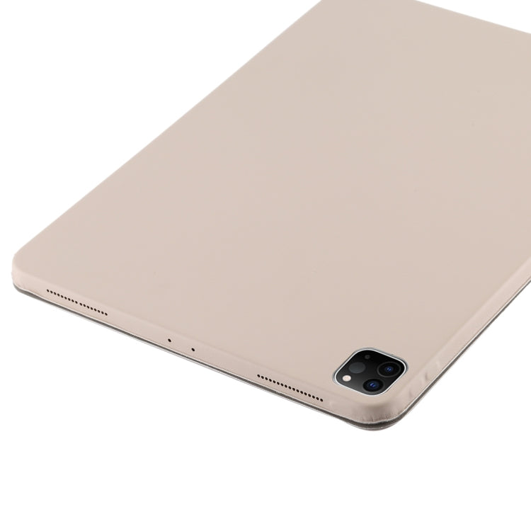 For iPad Pro 12.9 inch (2020/2021) 3-fold Horizontal Flip Smart Leather Tablet Case with Sleep / Wake-up Function & Holder(Grey) - iPad Pro 12.9 (2022/2021) Cases by buy2fix | Online Shopping UK | buy2fix