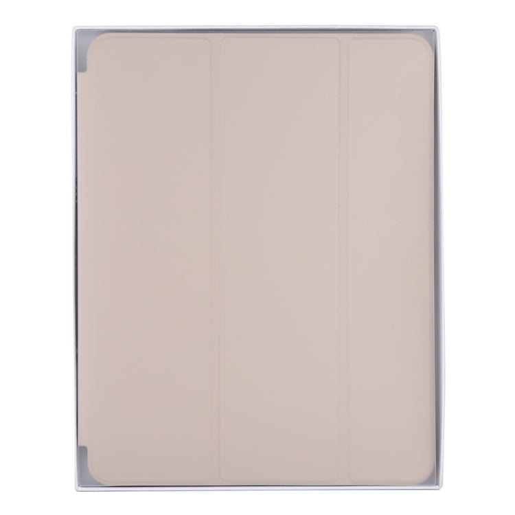 For iPad Pro 12.9 inch (2020/2021) 3-fold Horizontal Flip Smart Leather Tablet Case with Sleep / Wake-up Function & Holder(Grey) - iPad Pro 12.9 (2022/2021) Cases by buy2fix | Online Shopping UK | buy2fix