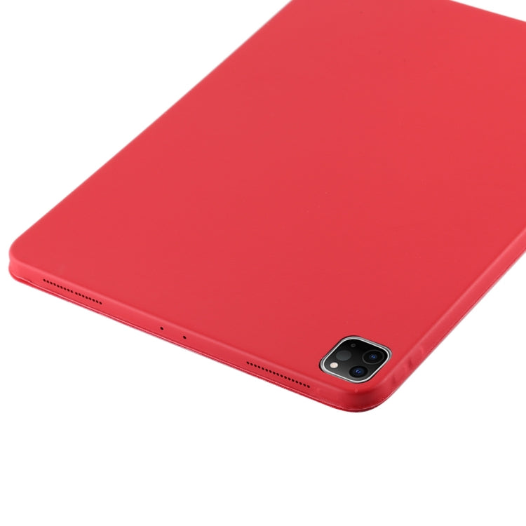 For iPad Pro 12.9 inch (2020/2021) 3-fold Horizontal Flip Smart Leather Tablet Case with Sleep / Wake-up Function & Holder(Red) - iPad Pro 12.9 (2022/2021) Cases by buy2fix | Online Shopping UK | buy2fix