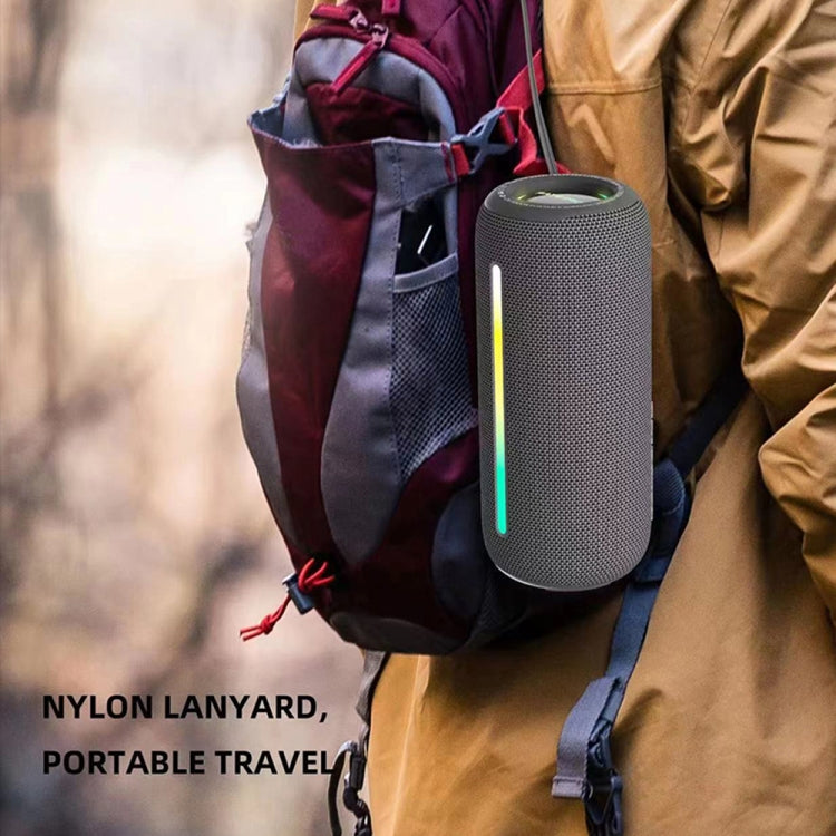 HOPESTAR P39 Outdoor Waterproof RGB Light Wireless Bluetooth Speaker(Blue) - Waterproof Speaker by HOPESTAR | Online Shopping UK | buy2fix