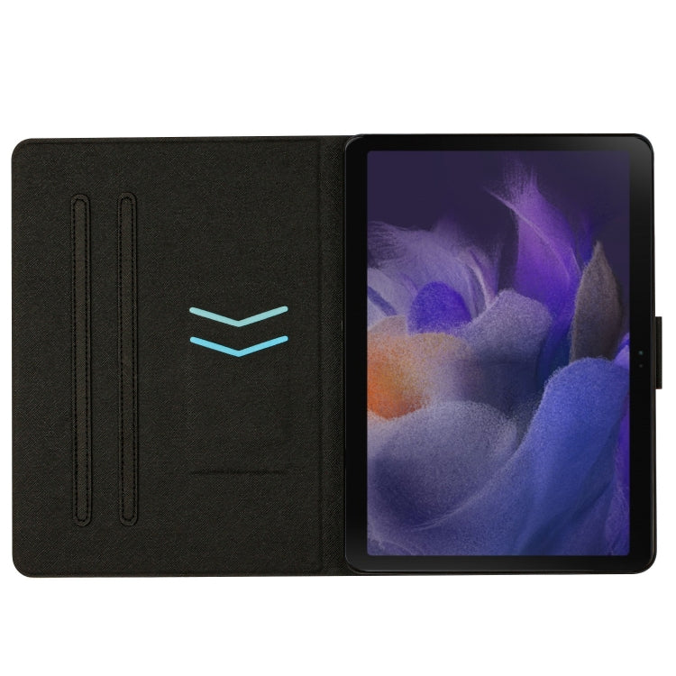 For Samsung Galaxy Tab A8 Marble Pattern Smart Leather Tablet Case(Pink Blue) - Other Galaxy Tab PC by buy2fix | Online Shopping UK | buy2fix