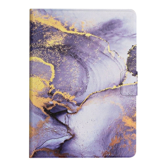 For Samsung Galaxy Tab A 10.1 T580 Marble Pattern Smart Leather Tablet Case(Purple) by buy2fix