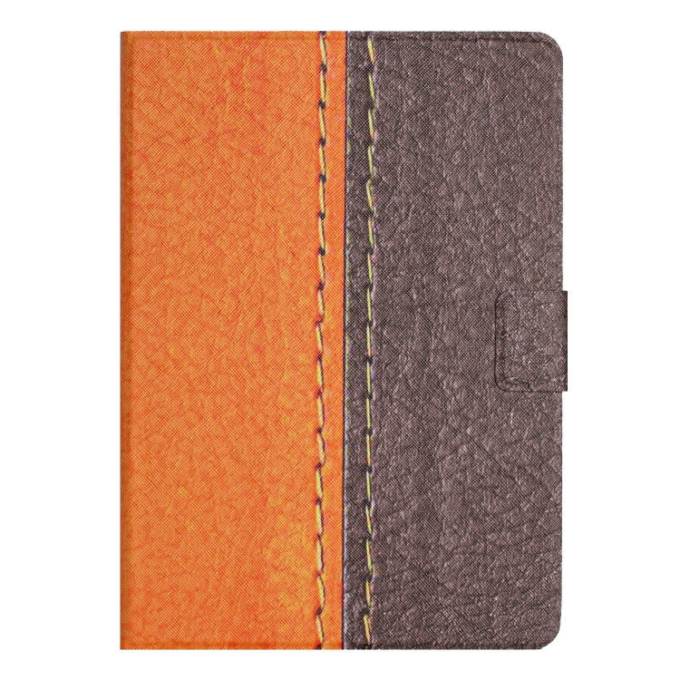 For Samsung Galaxy Tab A 10.1 2019 T510 Stitching Solid Color Smart Leather Tablet Case(Orange) - Tab A 10.1 (2019) T510 / T515 by buy2fix | Online Shopping UK | buy2fix