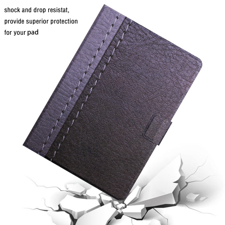 For Samsung Galaxy Tab A 10.1 2019 T510 Stitching Solid Color Smart Leather Tablet Case(Grey) - Tab A 10.1 (2019) T510 / T515 by buy2fix | Online Shopping UK | buy2fix