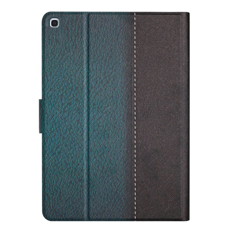 For Samsung Galaxy Tab A 10.1 2019 T510 Stitching Solid Color Smart Leather Tablet Case(Green) - Tab A 10.1 (2019) T510 / T515 by buy2fix | Online Shopping UK | buy2fix