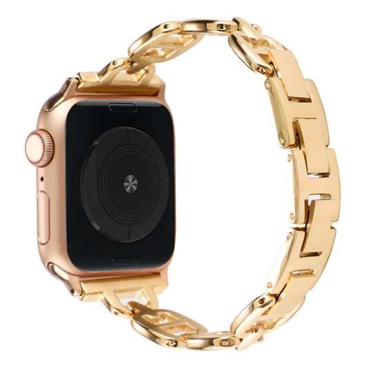 Steel Watch Band For Apple Watch Ultra 49mm&Watch Ultra 2 49mm / Series 9&8&7 45mm / SE 3&SE 2&6&SE&5&4 44mm / 3&2&1 42mm(Gold) by buy2fix