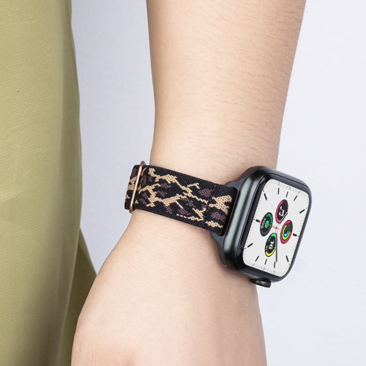 Small Waist Nylon Watch Band For Apple Watch Ultra 49mm&Watch Ultra 2 49mm / Series 9&8&7 45mm / SE 3&SE 2&6&SE&5&4 44mm / 3&2&1 42mm(Dark Olive Green) by buy2fix