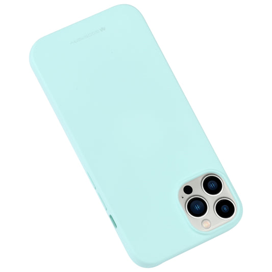 For iPhone 14 Pro GOOSPERY SOFT FEELING Liquid TPU Phone Case(Mint Green) - iPhone 14 Pro Cases by GOOSPERY | Online Shopping UK | buy2fix
