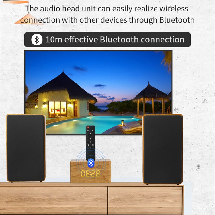 D1 Coaxial Card Bluetooth Wooden Desktop Speaker(Brown) - Desktop Speaker by buy2fix | Online Shopping UK | buy2fix