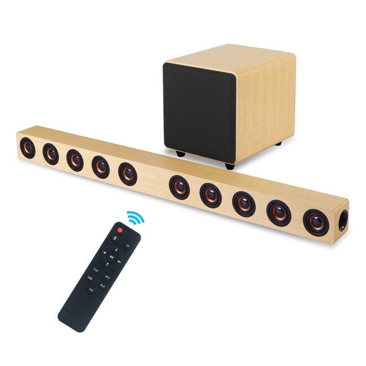 D90 Home Theater Audio Echo Wall Soundbar Subwoofer Audio(Yellow) - Desktop Speaker by buy2fix | Online Shopping UK | buy2fix