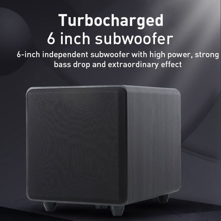 D90 Home Theater Audio Echo Wall Soundbar Subwoofer Audio(Brown) - Desktop Speaker by buy2fix | Online Shopping UK | buy2fix
