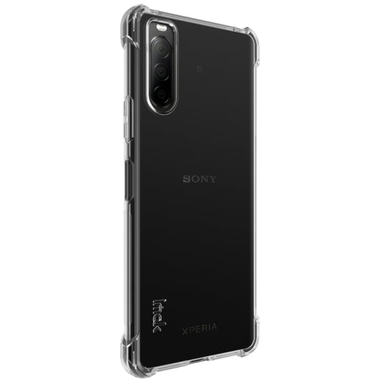 For Sony Xperia 10 II IMAK All-inclusive Shockproof Airbag TPU Protective Case, with Screen Protector(Transparent) - Sony Cases by imak | Online Shopping UK | buy2fix
