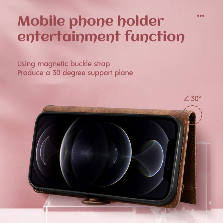 For iPhone 14 Plus Retro Frosted RFID Flip Leather Phone Case (Rose Gold) - iPhone 14 Plus Cases by buy2fix | Online Shopping UK | buy2fix