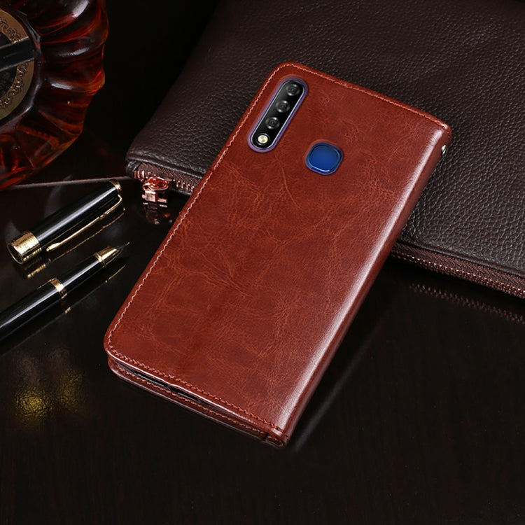 For Infinix Smart 3 Plus idewei Crazy Horse Texture Horizontal Flip Leather Case with Holder & Card Slots & Wallet(Brown) - Infinix Cases by idewei | Online Shopping UK | buy2fix