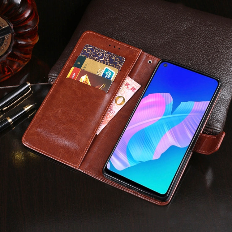 For Huawei P40 Lite E idewei Crazy Horse Texture Horizontal Flip Leather Case with Holder & Card Slots & Wallet(Brown) - Huawei Cases by idewei | Online Shopping UK | buy2fix