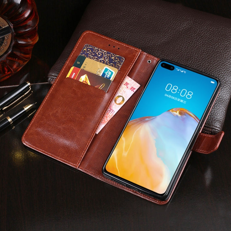 For Huawei P40 idewei Crazy Horse Texture Horizontal Flip Leather Case with Holder & Card Slots & Wallet(White) - Huawei Cases by idewei | Online Shopping UK | buy2fix