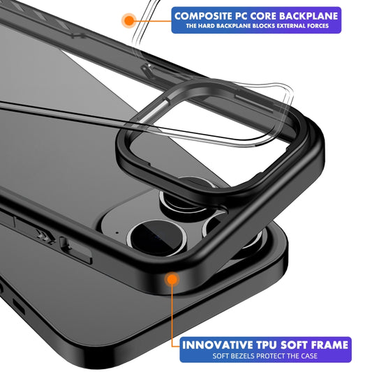 iPAKY Shockproof PC + TPU Protective Phone Case For iPhone 14 Max(Black) - More iPhone Cases by iPAKY | Online Shopping UK | buy2fix