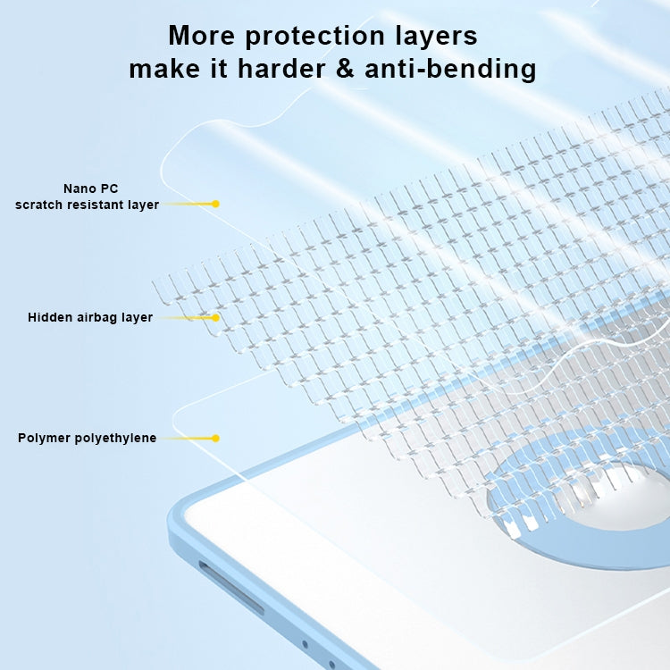 For iPad 10.2 2019 / 2020 / 2021 Front Stand Rotating Clear Back Smart Tablet Case(Sky Blue) - iPad 10.2 Cases by buy2fix | Online Shopping UK | buy2fix