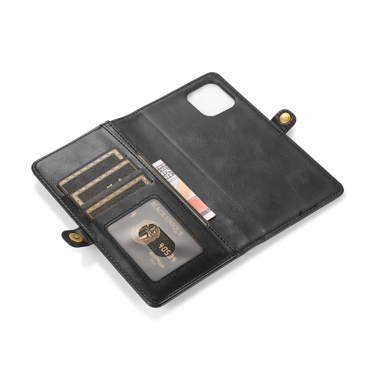 For iPhone 14 Plus Strong Magnetic Detachable Leather Case (Black) - iPhone 14 Plus Cases by buy2fix | Online Shopping UK | buy2fix
