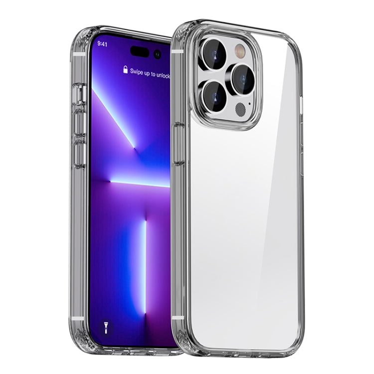 For iPhone 12 / 12 Pro iPAKY Shockproof PC + TPU Protective Phone Case(Transparent Black) - iPhone 12 / 12 Pro Cases by iPAKY | Online Shopping UK | buy2fix