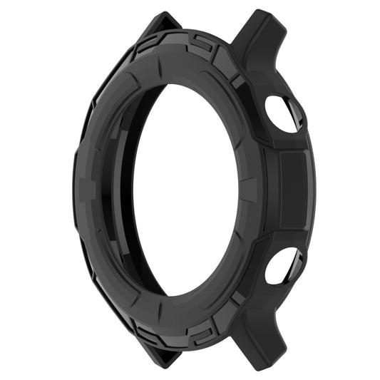 For Realme watch S RMA207 Armor Hollow TPU Watch Case(Black) by buy2fix