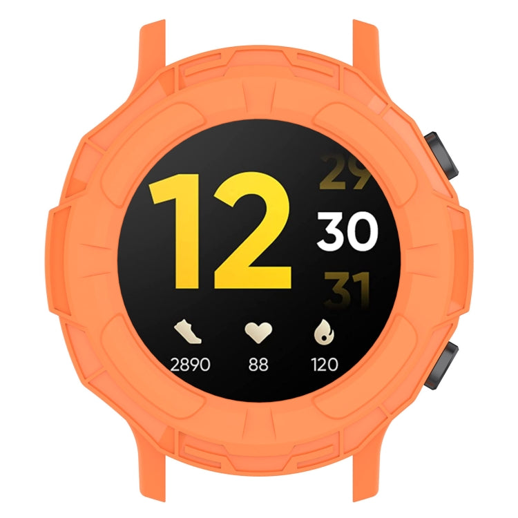 For Realme watch S RMA207 Armor Hollow TPU Watch Case(Orange) - Watch Case by buy2fix | Online Shopping UK | buy2fix