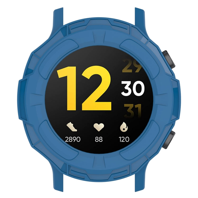 For Realme watch S RMA207 Armor Hollow TPU Watch Case(Dark Blue) - Watch Case by buy2fix | Online Shopping UK | buy2fix