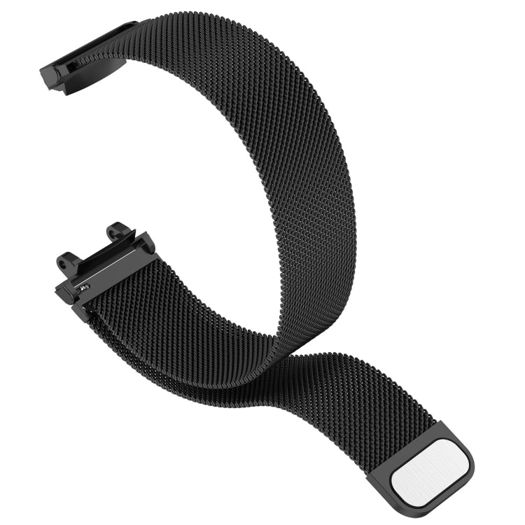 For Huami Amazfit T-Rex 2 Milan Stainless Steel Watch Band(Black) - Watch Bands by buy2fix | Online Shopping UK | buy2fix
