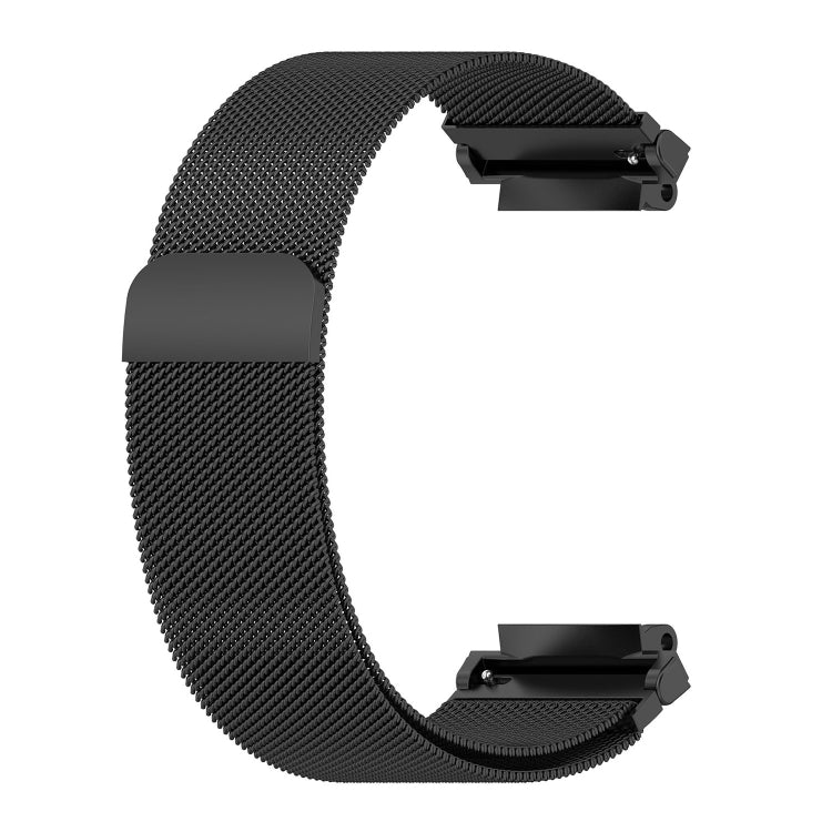 For Huami Amazfit T-Rex 2 Milan Stainless Steel Watch Band(Black) - Watch Bands by buy2fix | Online Shopping UK | buy2fix