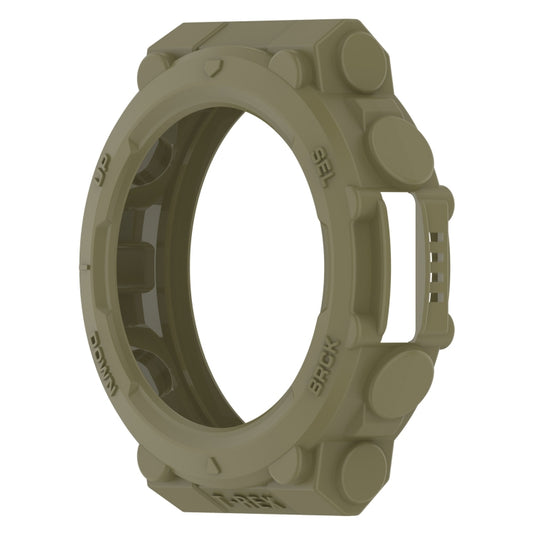 For Amazfit T-Rex 2 Armor Hollow TPU Watch Case(Jungle Green) by buy2fix