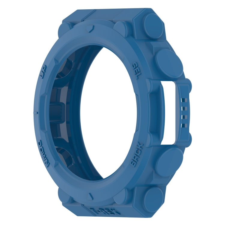 For Amazfit T-Rex 2 Armor Hollow TPU Watch Case(Dark Blue) - Watch Cases by buy2fix | Online Shopping UK | buy2fix