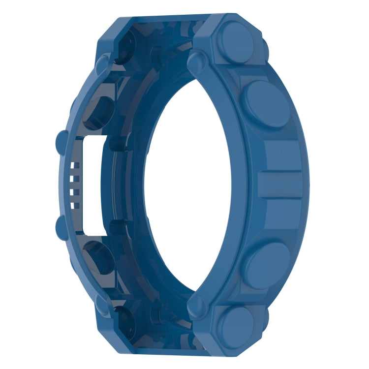 For Amazfit T-Rex 2 Armor Hollow TPU Watch Case(Dark Blue) - Watch Cases by buy2fix | Online Shopping UK | buy2fix