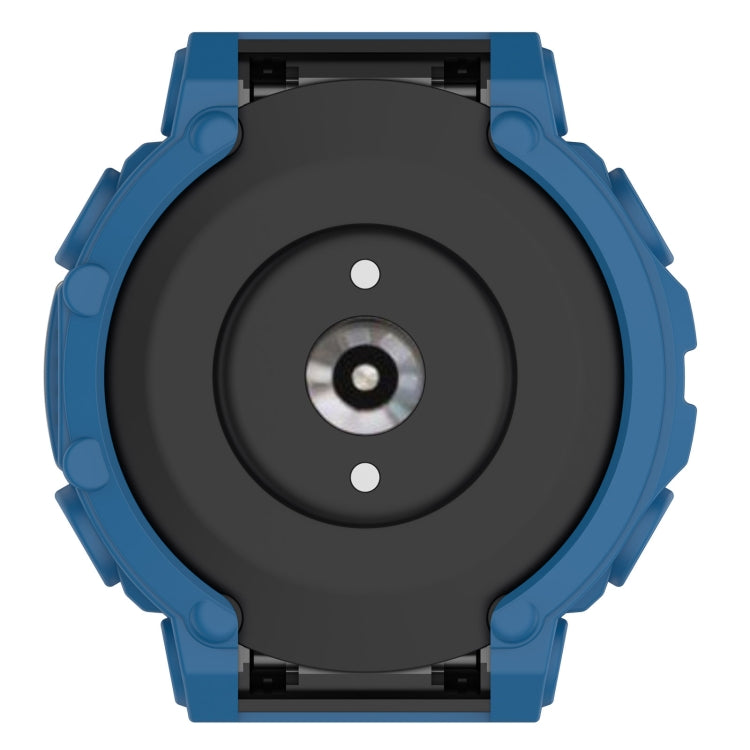For Amazfit T-Rex 2 Armor Hollow TPU Watch Case(Dark Blue) - Watch Cases by buy2fix | Online Shopping UK | buy2fix