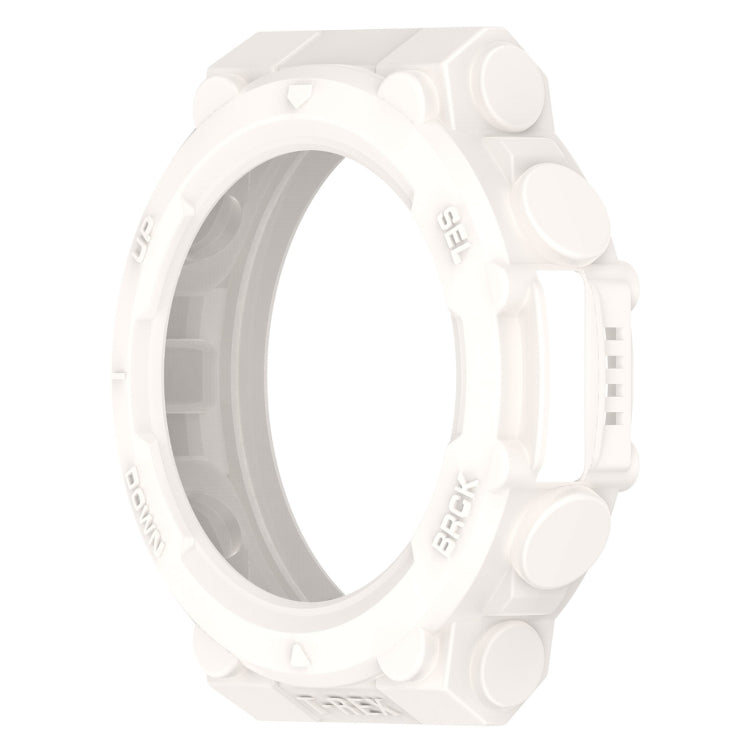 For Amazfit T-Rex 2 Armor Hollow TPU Watch Case(Lvory White) - Watch Cases by buy2fix | Online Shopping UK | buy2fix