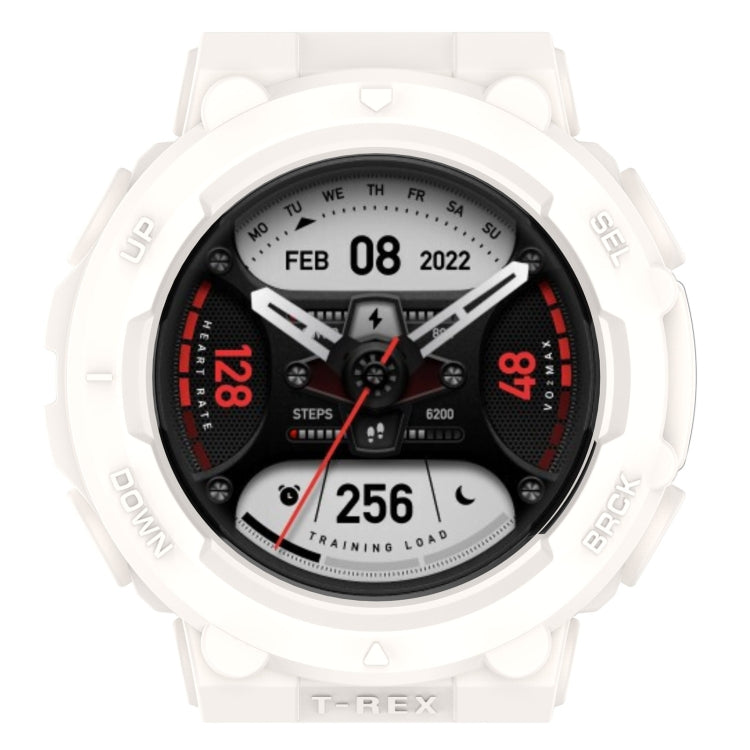 For Amazfit T-Rex 2 Armor Hollow TPU Watch Case(Lvory White) - Watch Cases by buy2fix | Online Shopping UK | buy2fix