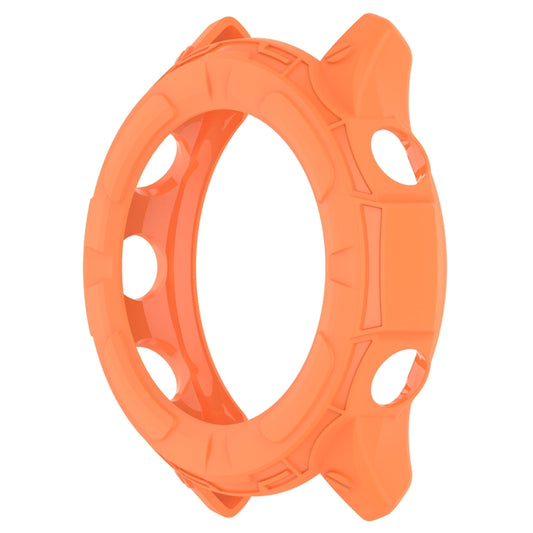 For Garmin Forerunner 255 Armor Hollow TPU Watch Case(Orange) by buy2fix
