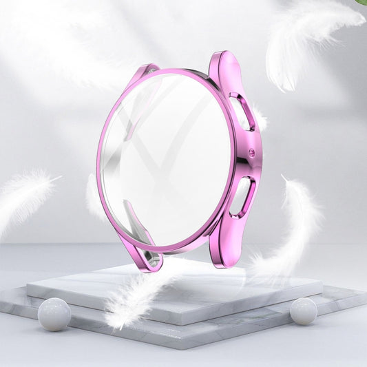 For Samsung Galaxy Watch 5 40 mm Full Coverage TPU Electroplating Protective Case(Pink) by buy2fix
