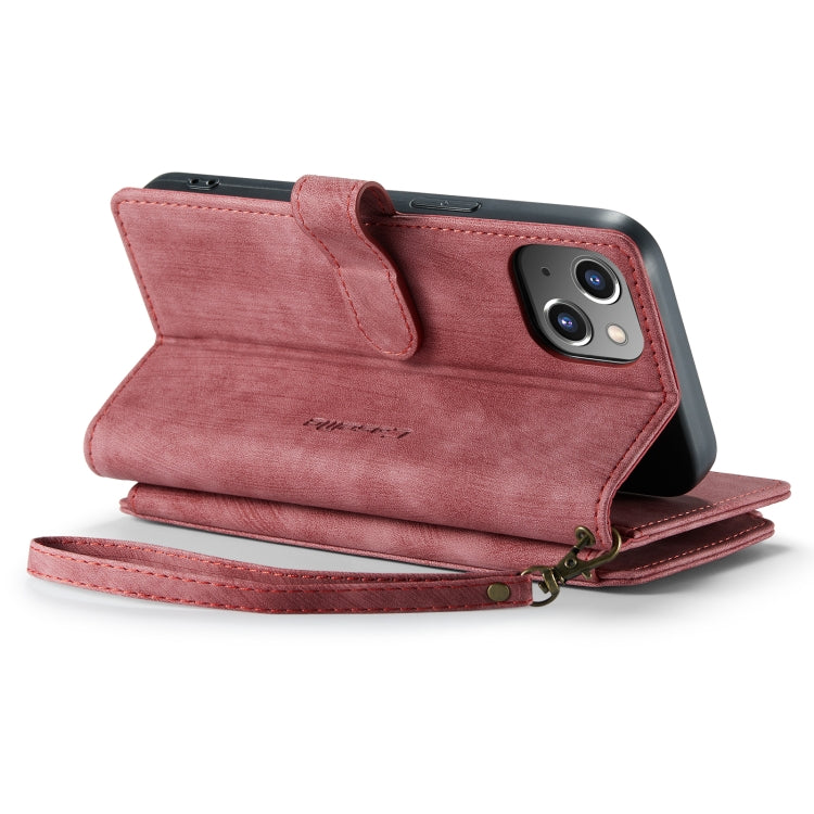 For iPhone 14 CaseMe C30 Multifunctional Phone Leather Case (Red) - iPhone 14 Cases by CaseMe | Online Shopping UK | buy2fix