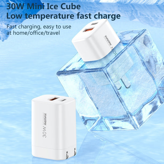 REMAX RP-U6 Magic Speed Series 30W USB+USB-C / Type-C Foldable Fast Charger, Specification:CN Plug(White) by REMAX