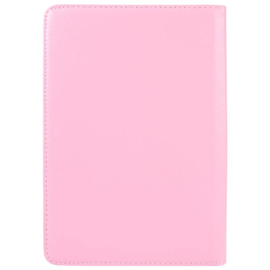 For 7 inch Tablet 360 Degree Rotation Litchi Texture Flip Leather Tablet Case(Pink) - 7 inch by buy2fix | Online Shopping UK | buy2fix