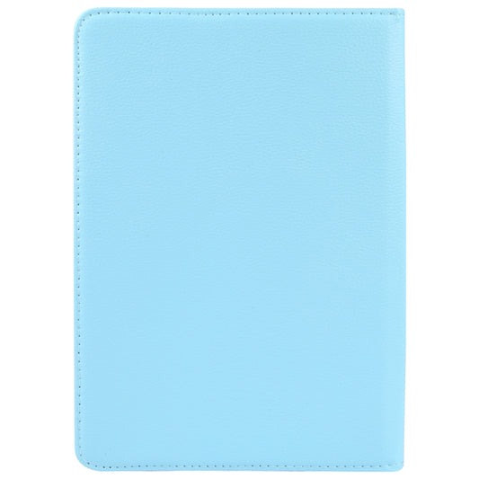 For 8 inch Tablet 360 Degree Rotation Litchi Texture Flip Leather Tablet Case(Sky Blue) - 8 inch by buy2fix | Online Shopping UK | buy2fix