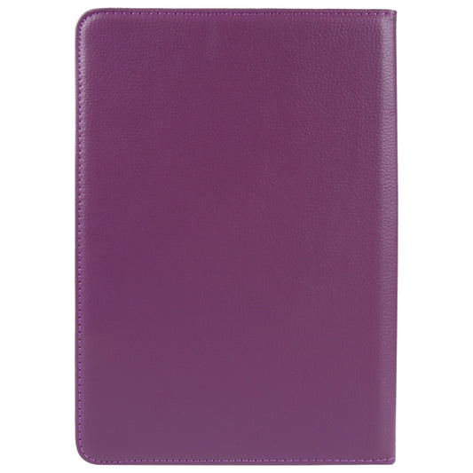 For 10 inch Tablet 360 Degree Rotation Litchi Texture Flip Leather Tablet Case(Purple) - 10 - 11 inch by buy2fix | Online Shopping UK | buy2fix