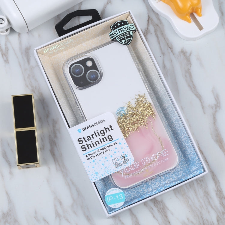 For iPhone 14 DFANS DESIGN Dual-color Starlight Shining Phone Case (Pink) - iPhone 14 Cases by DFANS DESIGN | Online Shopping UK | buy2fix