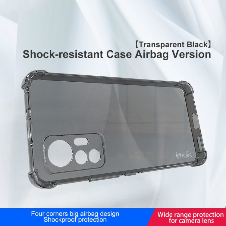 For Xiaomi 12 Lite 5G imak All-inclusive Shockproof Airbag TPU Case (Transparent Black) by imak