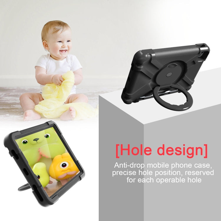 For iPad Pro 11 (2020) PC + Silicone Shockproof Combination Tablet Case with 360 Degree Rotating Holder & Handle(Black) - iPad Pro 11 (2020) Cases by buy2fix | Online Shopping UK | buy2fix