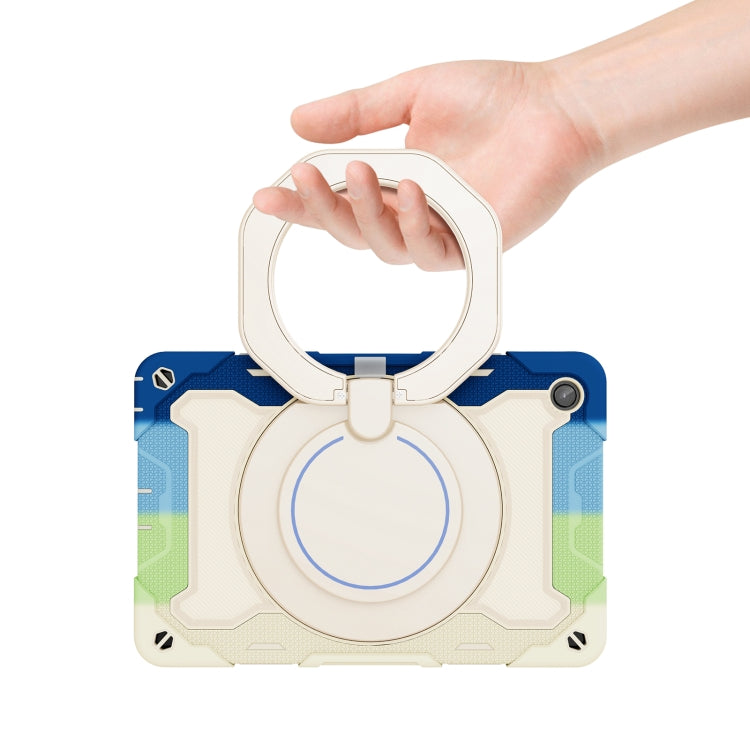 For Lenovo Tab M10 Plus 3rd Gen Armor Contrast Color Silicone + PC Tablet Case(Colorful Blue) - Lenovo by buy2fix | Online Shopping UK | buy2fix