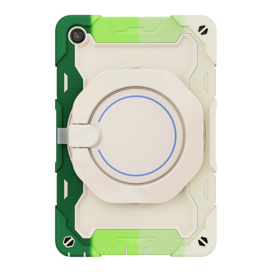 For Lenovo Tab M10 Plus 3rd Gen Armor Contrast Color Silicone + PC Tablet Case(Colorful Green) - Lenovo by buy2fix | Online Shopping UK | buy2fix