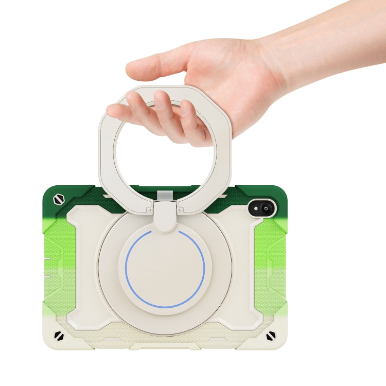 For Lenovo Tad P11 Armor Contrast Color Silicone + PC Tablet Case(Colorful Green) - Lenovo by buy2fix | Online Shopping UK | buy2fix
