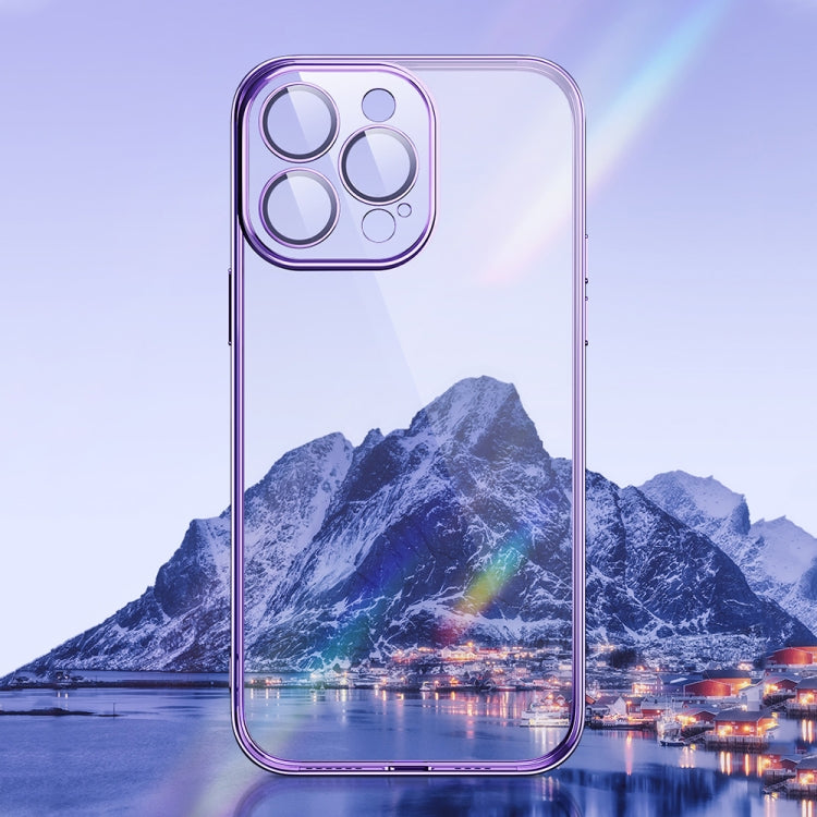 For iPhone 14 TOTUDESIGN AA-155 Series Electroplating TPU Phone Case (Purple) - iPhone 14 Cases by TOTUDESIGN | Online Shopping UK | buy2fix